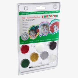 Bild av ansiktsmålningskit med festliga färger och design