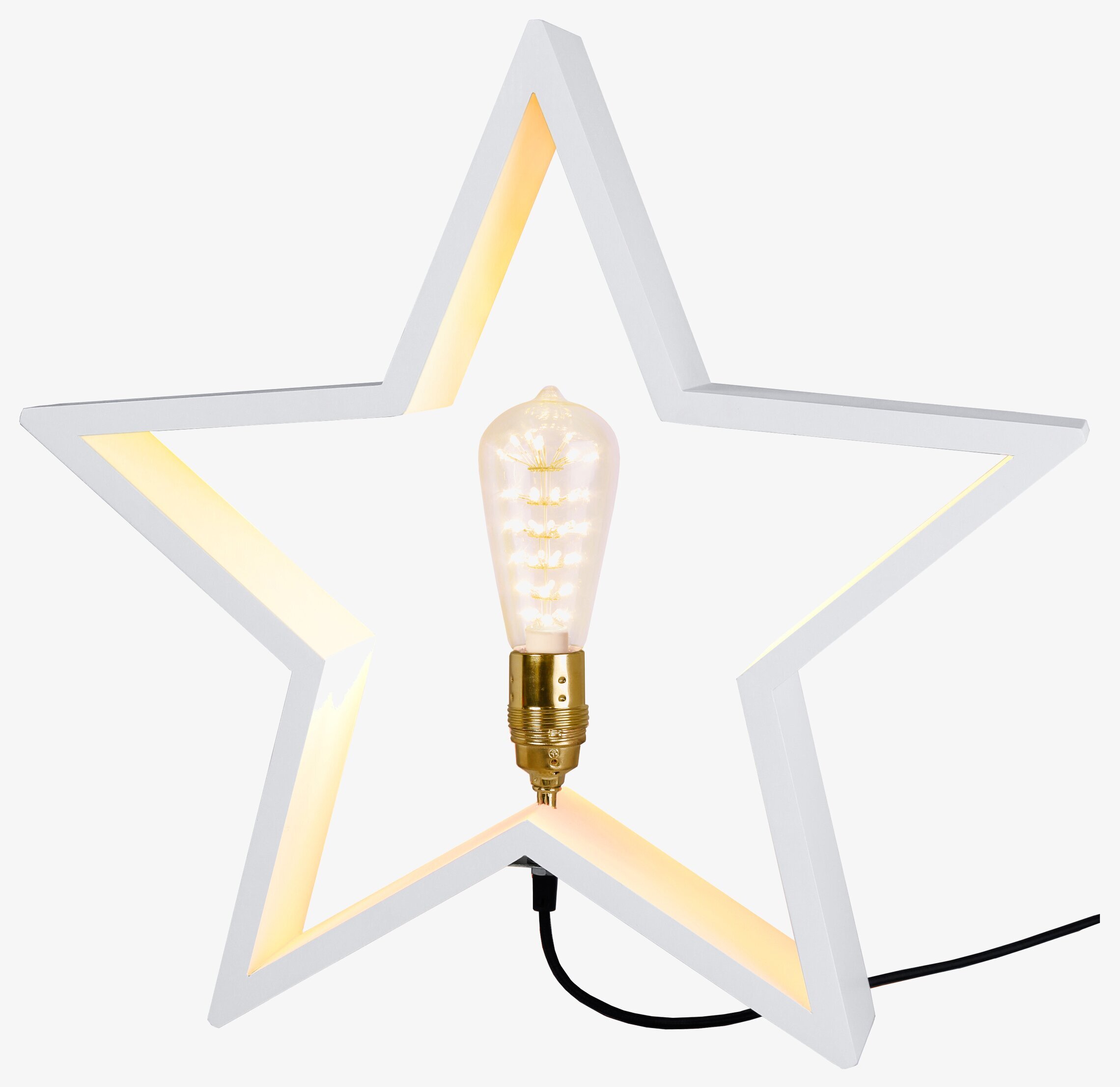 LYSeKIL Stjärna Vit från Star Trading i vitlackerat trä