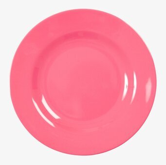 Foto av rosa melamintallrik – modern och hållbar design