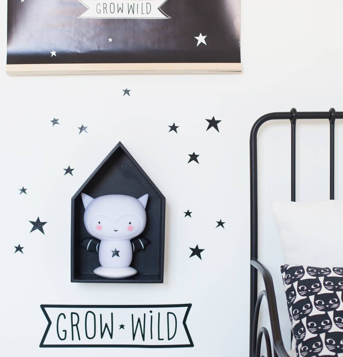 Nattlampa Fladdermus Uppladdningsbar från A Little Lovely Company