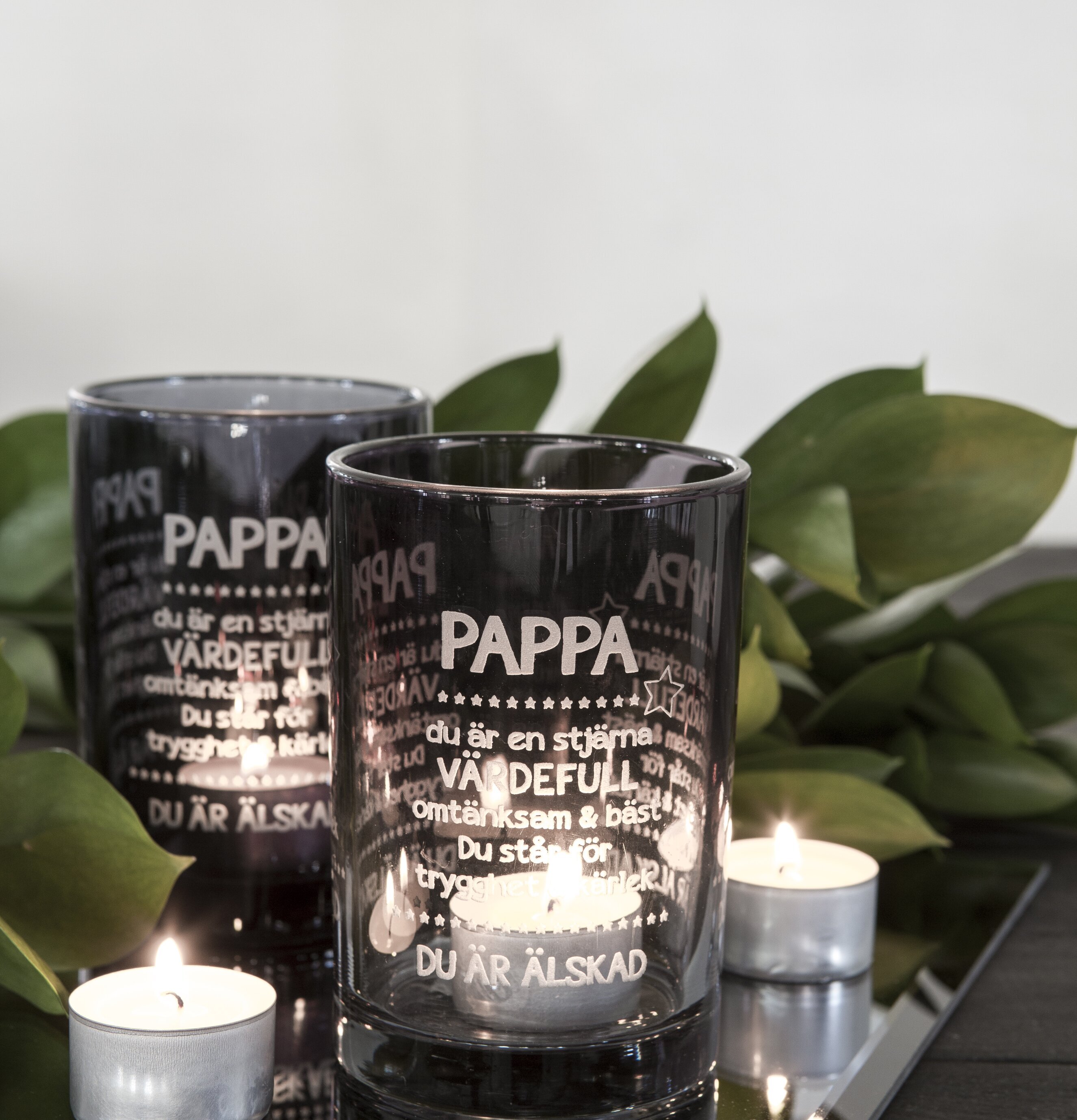 Pappa Faded Grey - Majas cottage ljuslykta från Majas Cottage