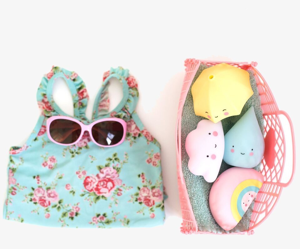 Bild av strand- och badartiklar för barnens sommar