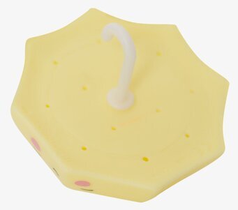 Bild av badleksak: solgult paraply för roliga badstunder