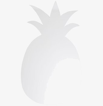 Bild av spegel formad som ananas för lekfull inredning