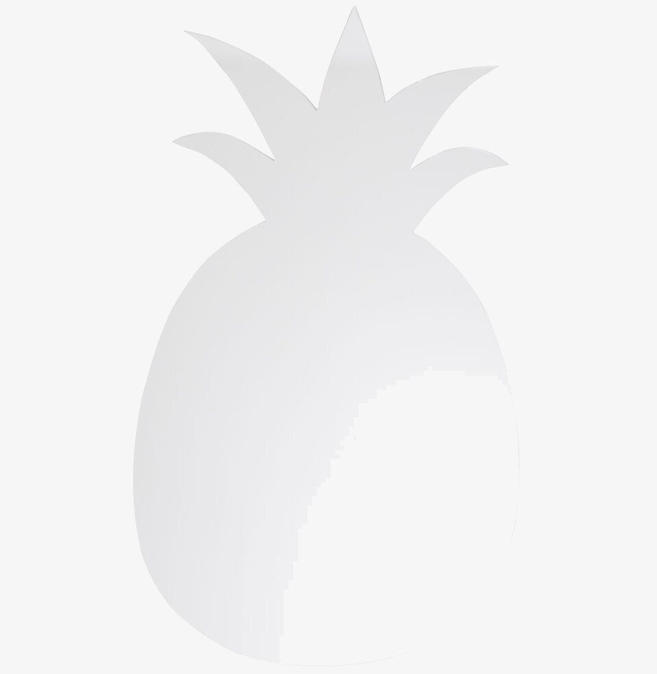 Bild av spegel formad som ananas för lekfull inredning