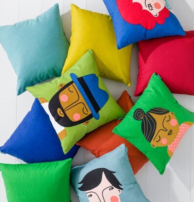 Bild av färgglada kuddfodral för livfull inredning