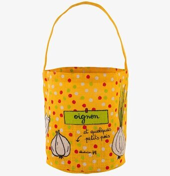 Bild av färgglad och praktisk förvaringspåse för lök