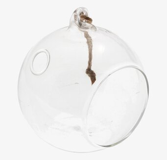 Bild av hängande glasboll med elegant och enkel design