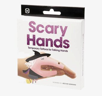 Bild av förpackning med lekfulla handtatueringar