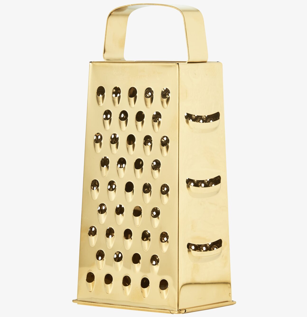 Bild av guldigt fyrsidigt rivjärn med modern design