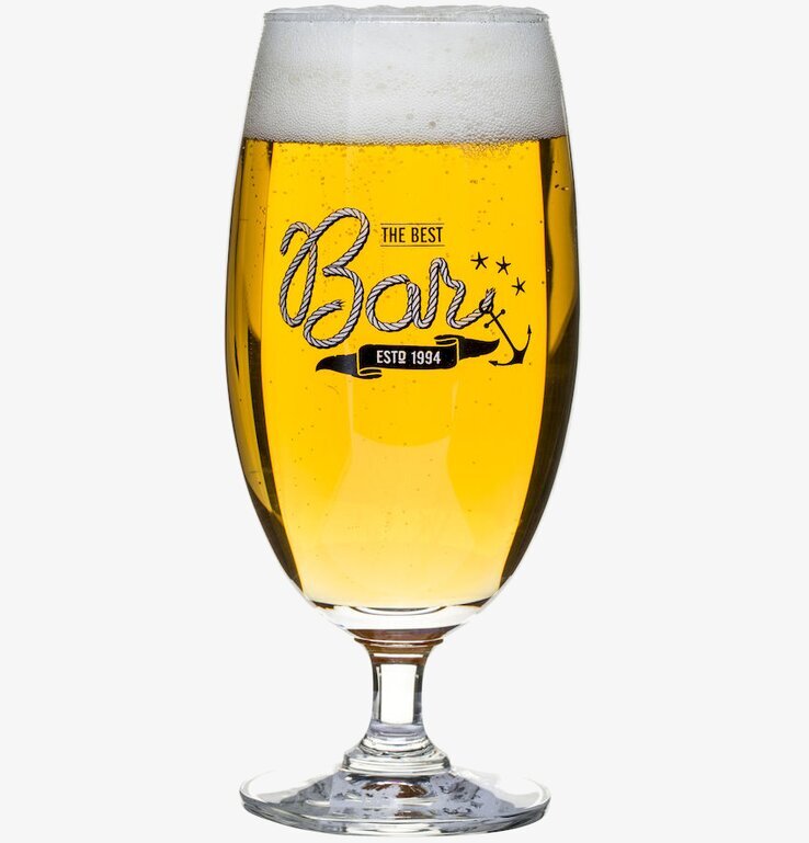 Sagaform Bar Ölglas 4-Pack med gyllene öl och vitt skum