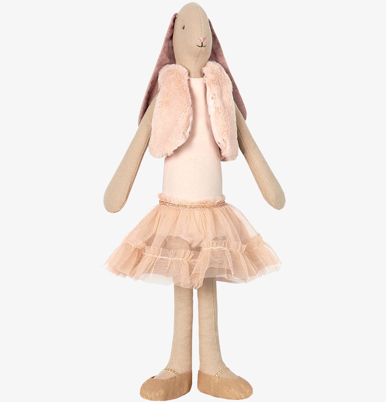 Maileg Medium Bunny Dance Princess i rosa balettdräkt