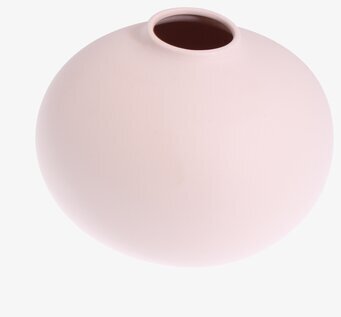 Bild av elegant och minimalistisk vas i puderrosa färg