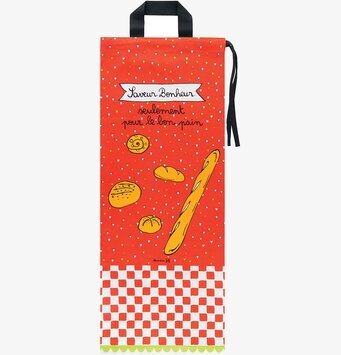 Bild av färgglad förvaringspåse med fransk design