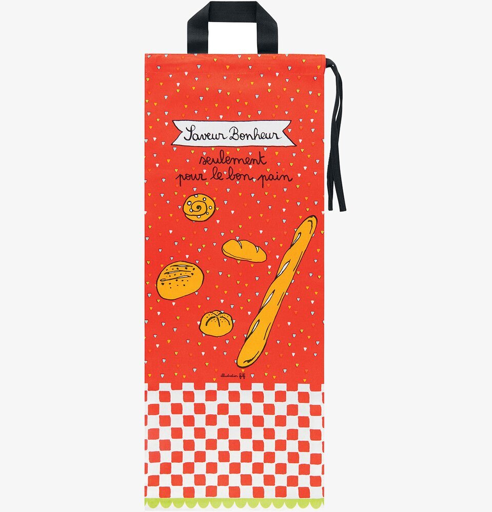 Förvaringspåse Baguette från Derriére la porte i röd färg