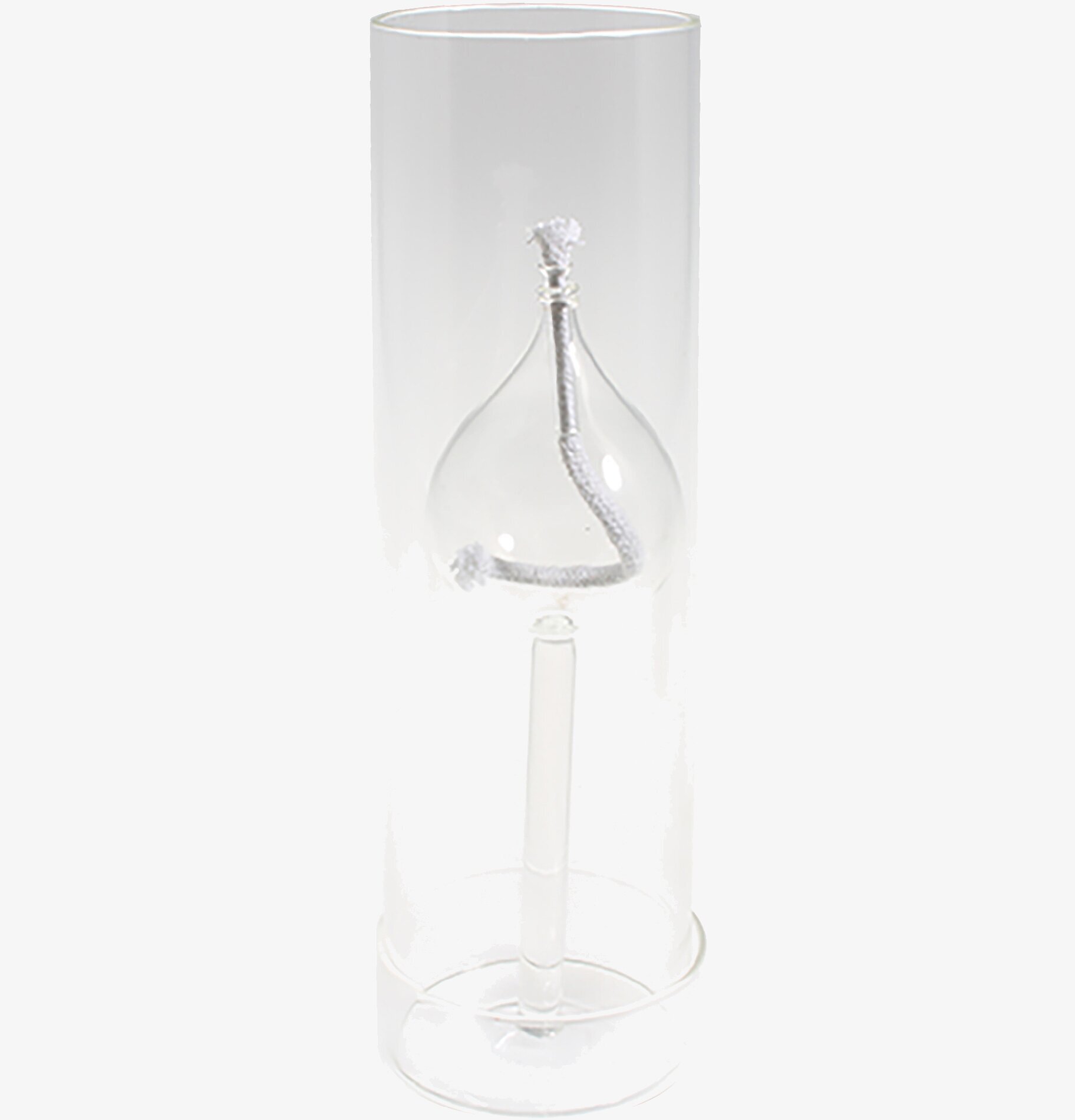 Bild av minimalistisk och stilren oljelykta i glas