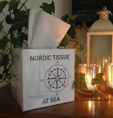 Bild av harmonisk hörna med nautisk och varm känsla