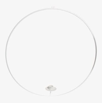 Foto av stilren vit ljusring med minimalistisk design