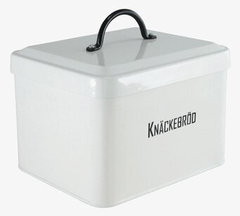 Bild av stilren plåtburk för knäckebrödsförvaring