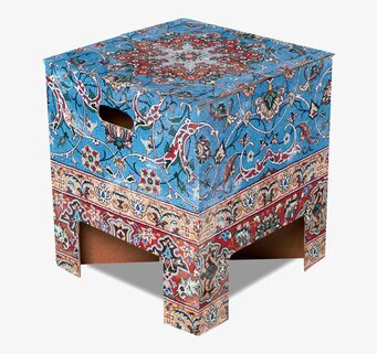 Foto av stilfull vintagepall med orientaliskt mönster