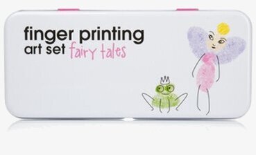 Fingertryck Saga konstnärssats från Worldwide co i vit ask