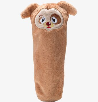 Bild av mjuk, lekfull kudde med uttrycksfullt ansikte