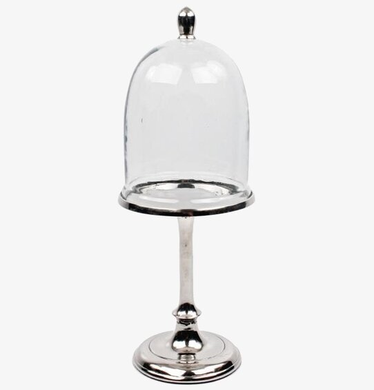 Kakfat Dome från Interstil med glas-kupol och glänsande bas