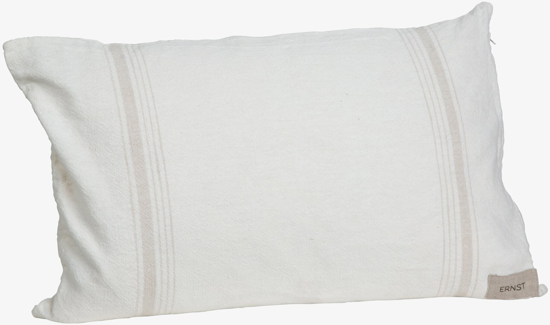Kudde Vit Med Beige Rand från Ernst med stilren design