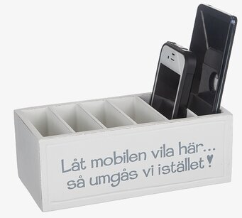 Bild av stilren förvaringslösning för mobiltelefoner
