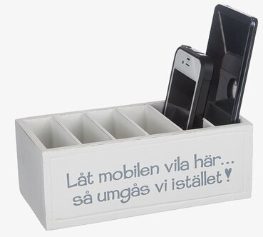 Bild av stilren förvaringslösning för mobiltelefoner