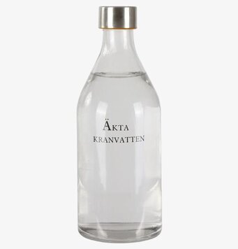 Bild av stilren och funktionell glasflaska 1 liter