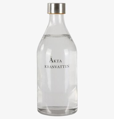 Bild av stilren och funktionell glasflaska 1 liter