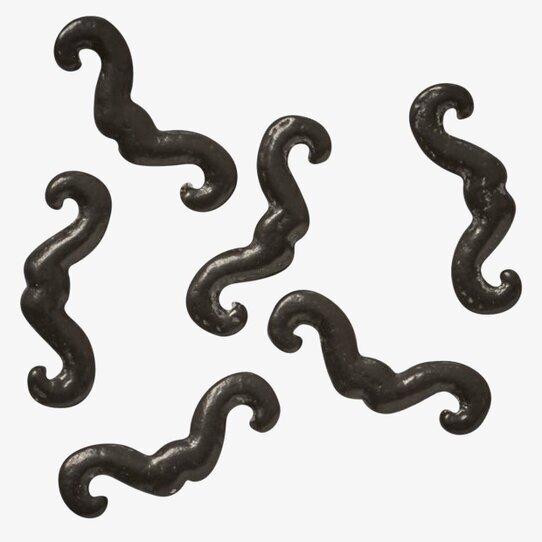 Baktillbehör Sugar Moustaches från Rice på vit bakgrund