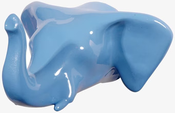 Bild av blå elefantkrok - stilren och funktionell design