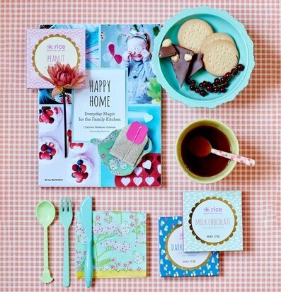 Bild av köksinspiration med retro och färgglad stil