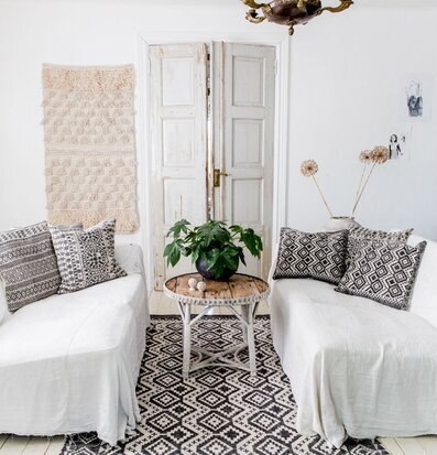 Bild av ett stilfullt inrett rum med nordisk design