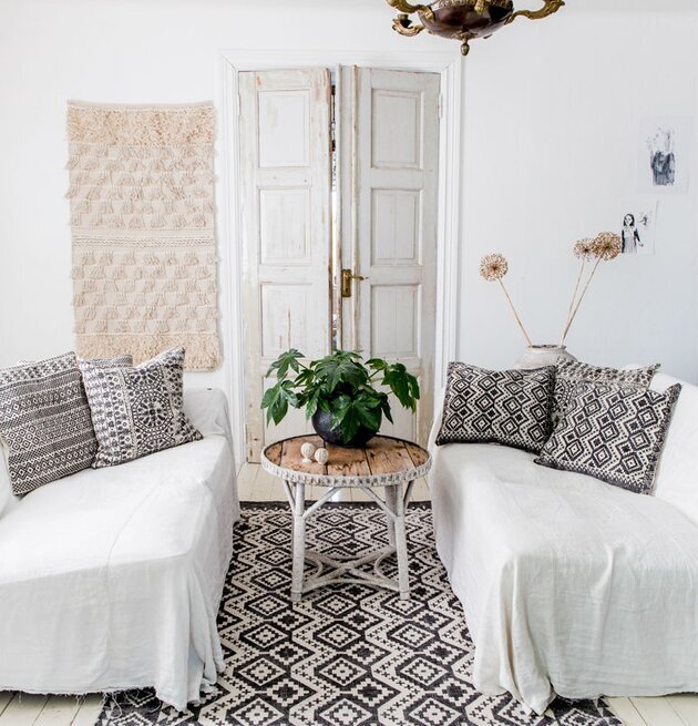 Bild av ett stilfullt inrett rum med nordisk design