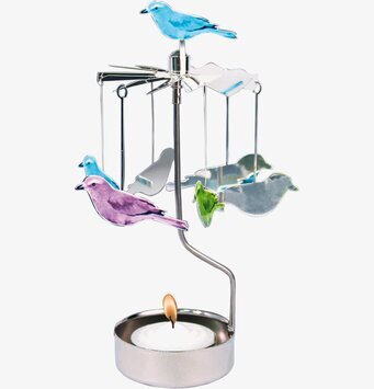 Bild av Änglaspel med fåglar i rörelse och harmoni