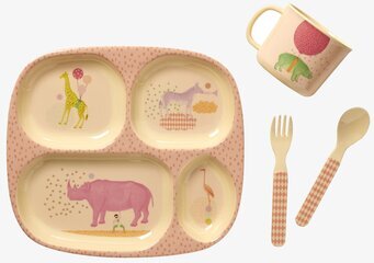 Bild av färgglad presentbox med djurmotiv för barn