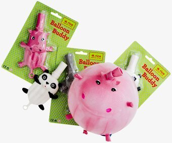 Bild av lekfulla och färgglada uppblåsbara leksaker