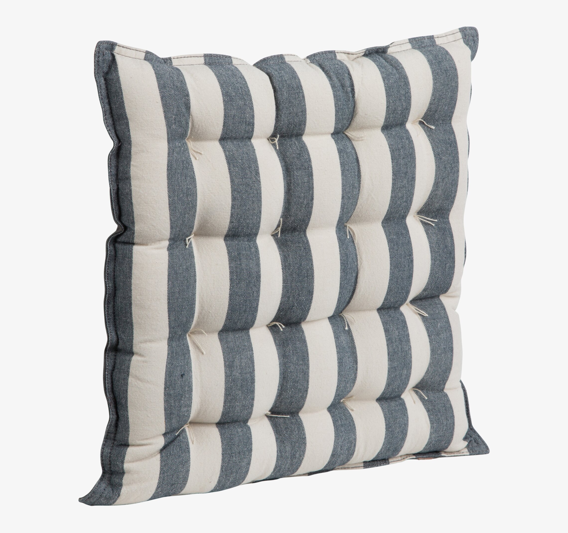 Sittdyna Grå Ernst från Ernst med randigt mönster 45x45 cm