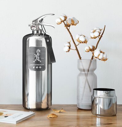 Bild av stilfull brandsläckare i elegant inredning