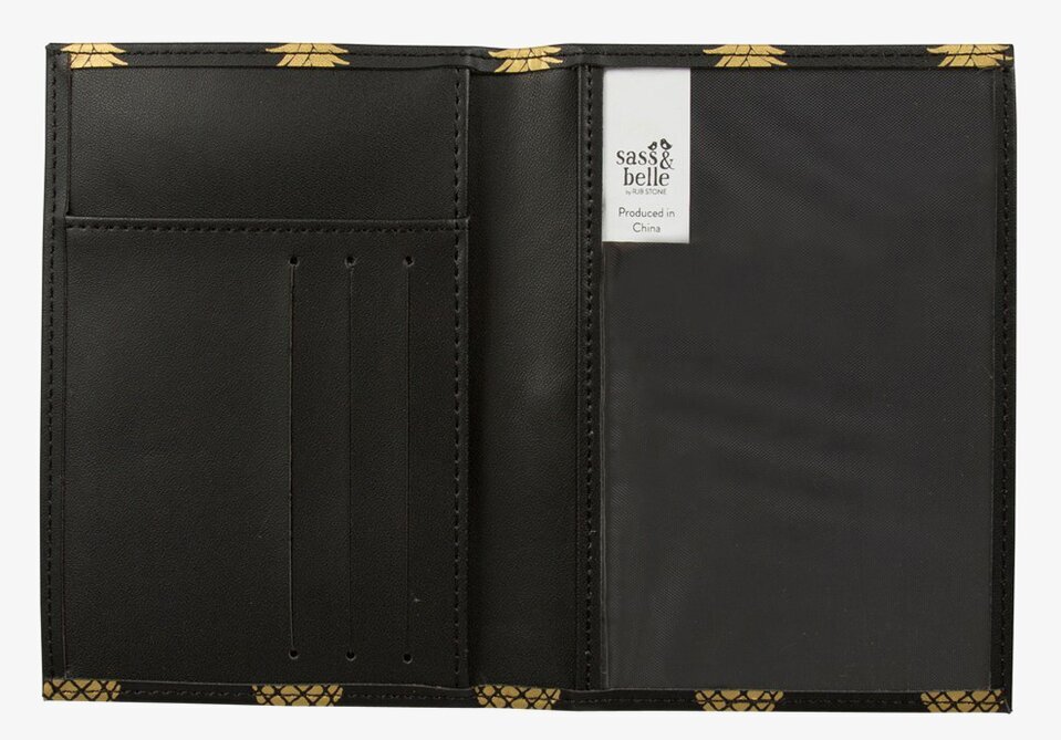Passfodral Gold Pineapple från Sass & Belle med ananasmönster