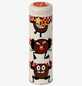 Bild av lekfull och färgglad förpackning för kaffe