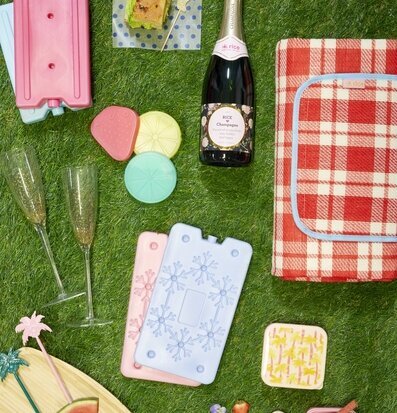 Foto av idyllisk picknick med somrig och festlig känsla