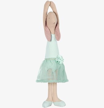 Bild av en elegant kanin i mintfärgad ballerinaensemble