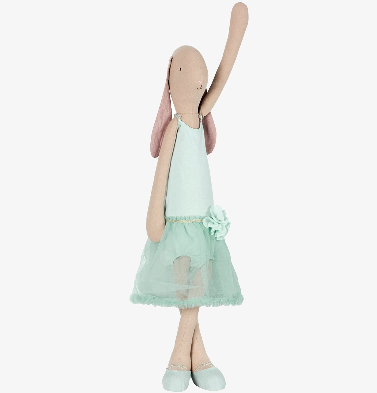 Maileg Mega Bunny Ballerina Mint i mintfärgad balettklänning