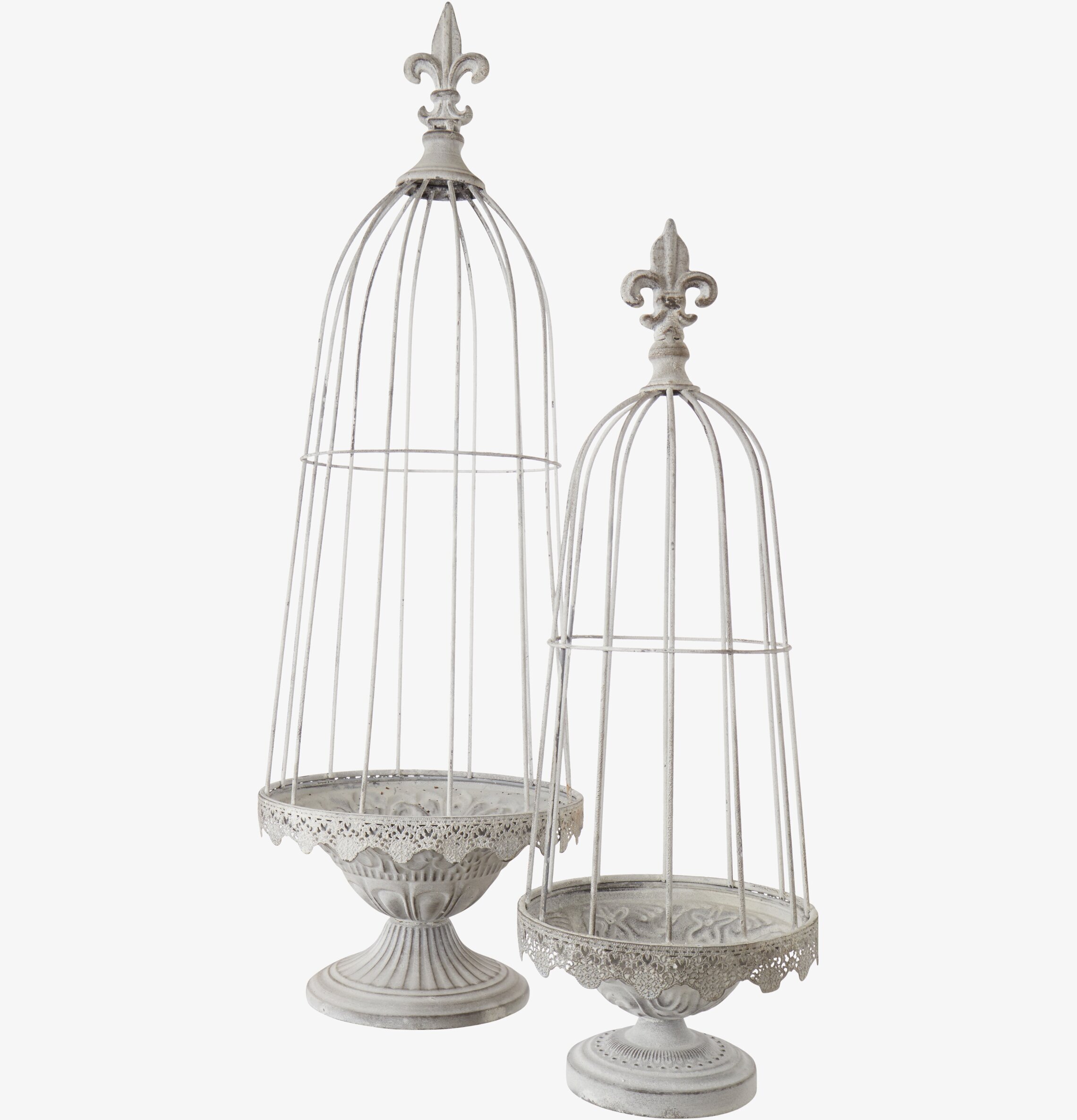 Foto av två unika krukor med vintage och rustik stil