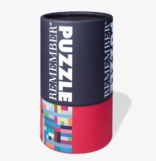 Pussel Tokyo från Remember i en modern cylindrisk förpackning