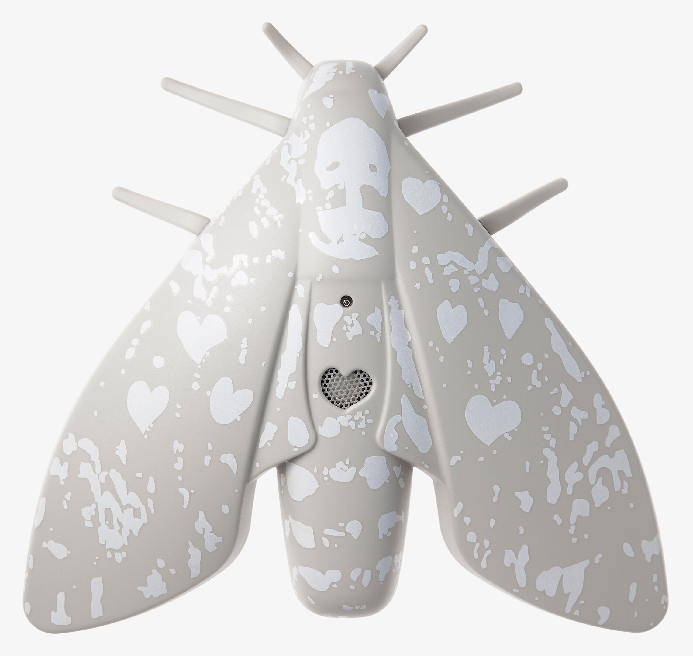 Bild av unik brandvarnare i form av stiliserad fjäril